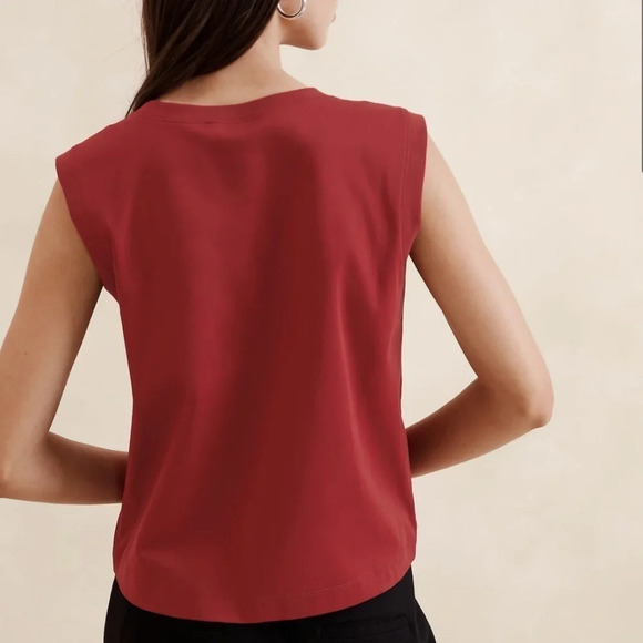 Banana Republic Cotton-Sateen Muscle Tank - Picture 3 of 11